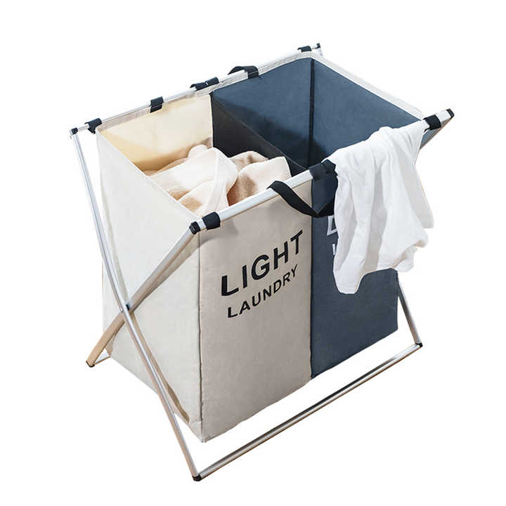 Panier à linge pliable 3 compartiments